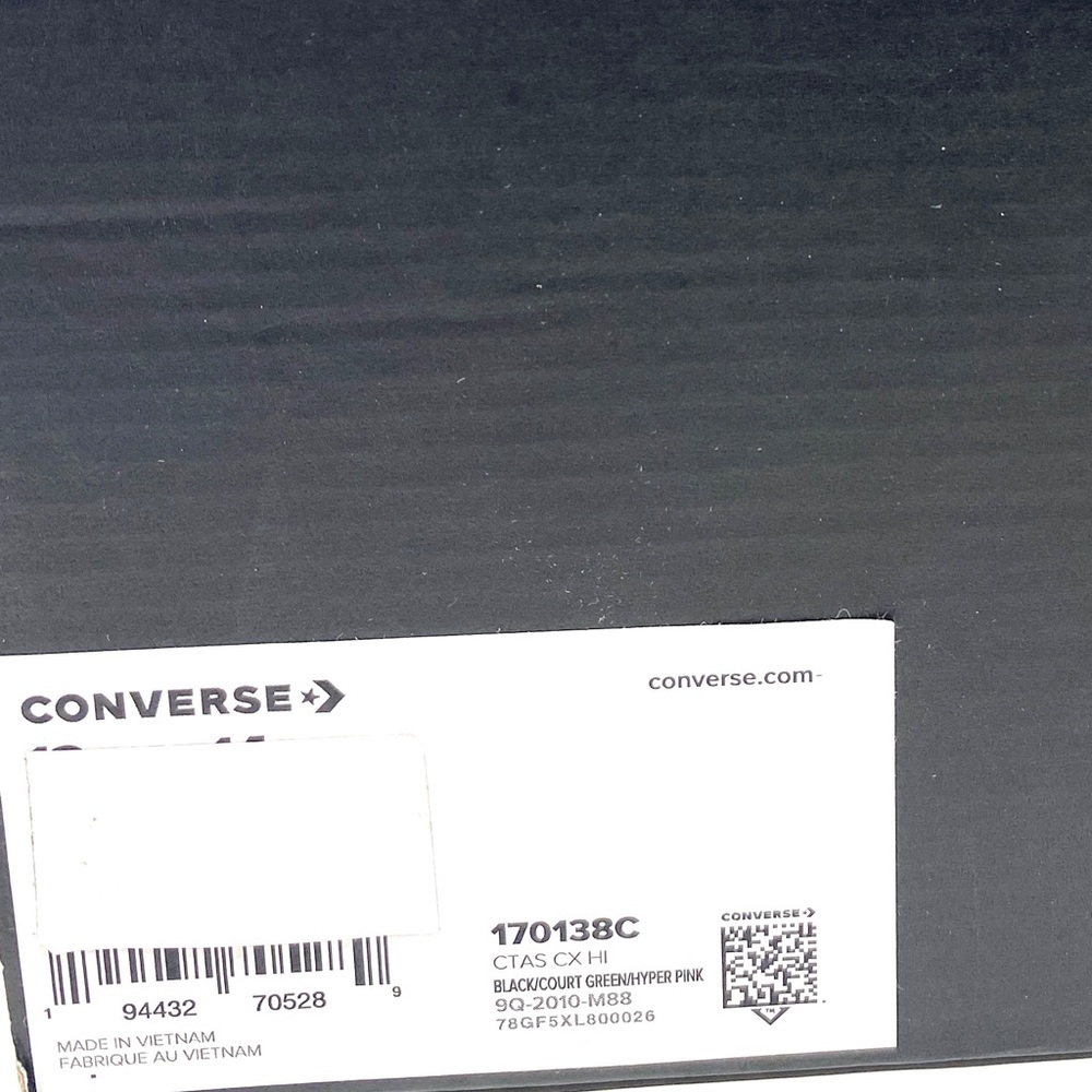 Converse 170138C Ctas High Top Black Blue Canvas Casual Shoes Mens Size Sneakers - Picture 7 of 8